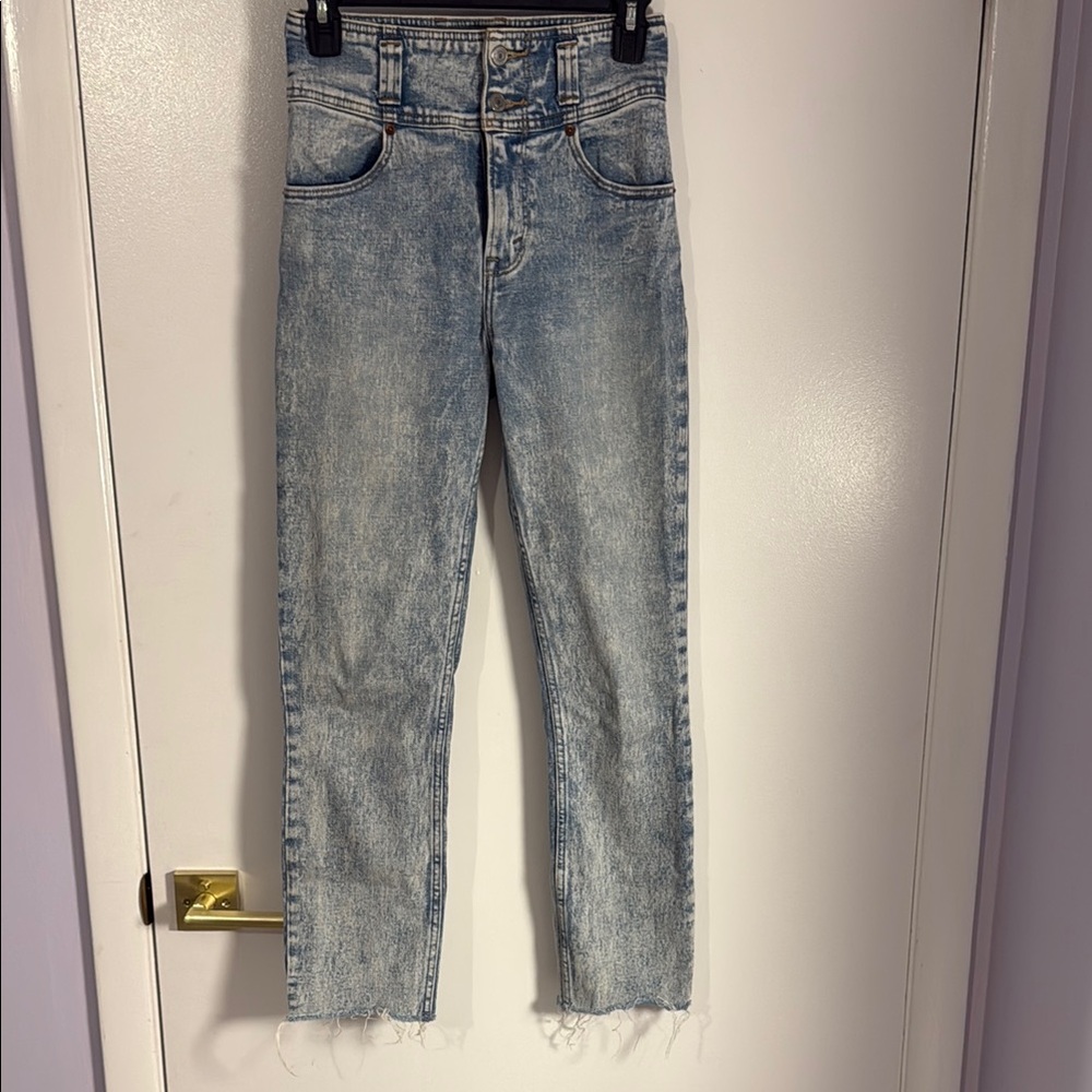 ABERCROMBIE & FITCH Women's Blue Jeans VERY HIGH WAISTED